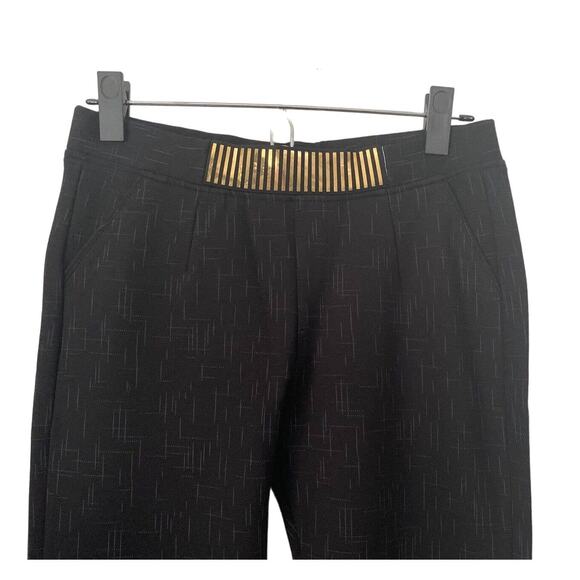 Mango Womens Black Gray Print Legging Pant NWT - Picture 2 of 5